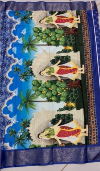 Wow Hit Antic Designer Printed Dola Silk Non Catalog Saree Wholesale Market In Surat
